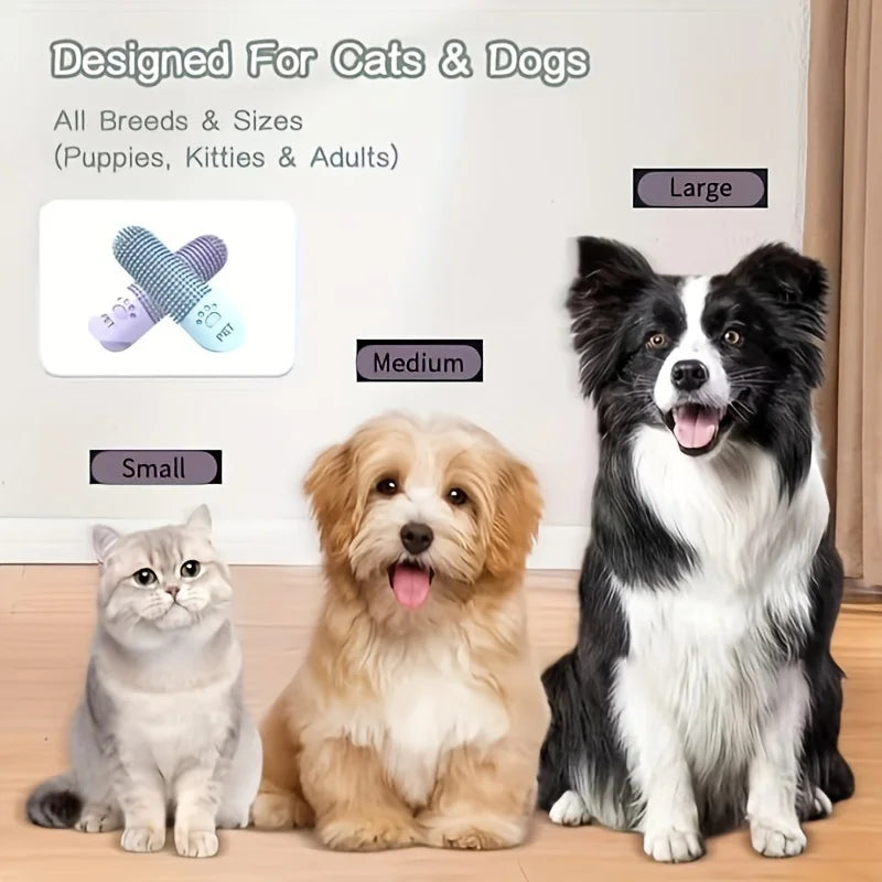 Escova de Dentes de Dedo 360° para Pets