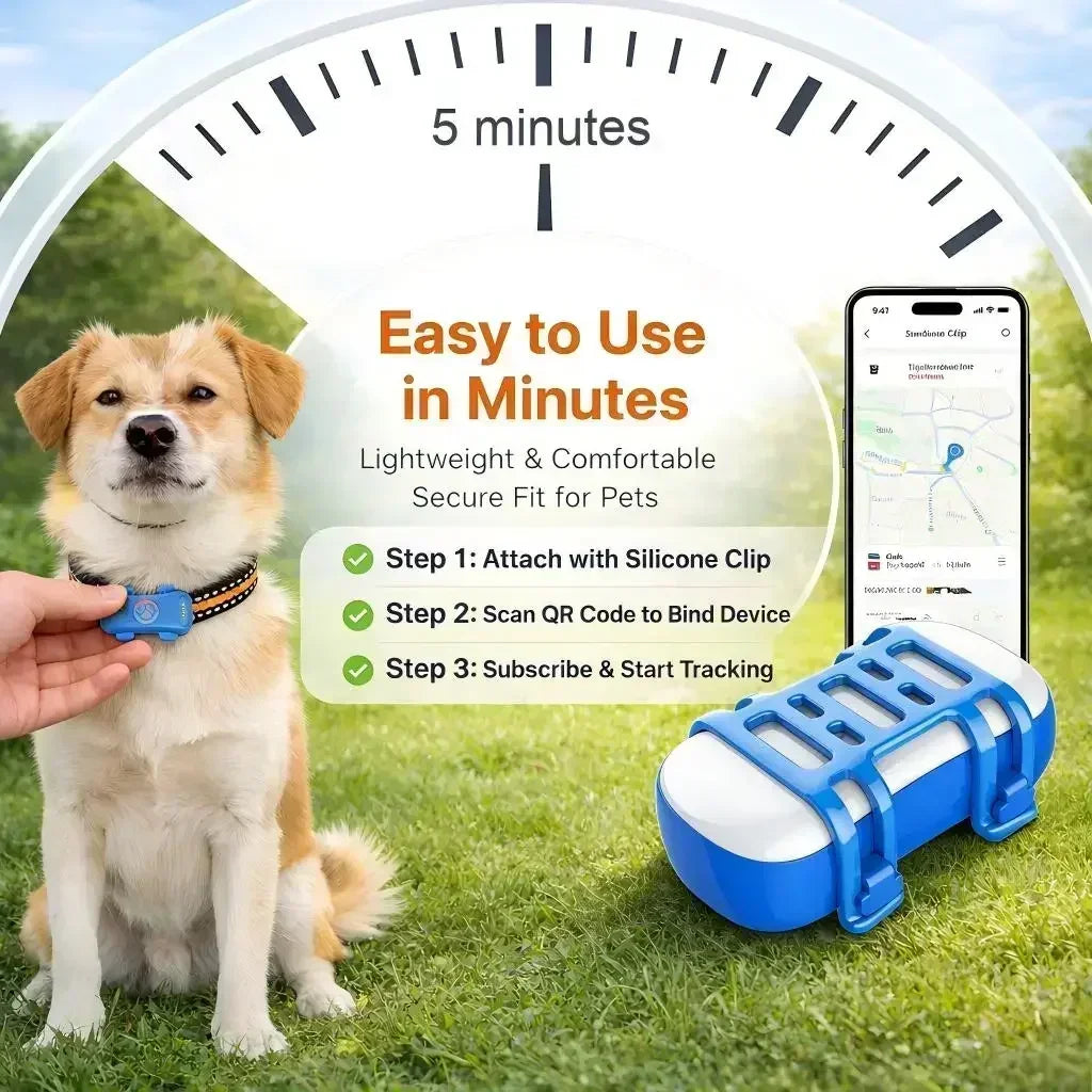 Localizador GPS 4G para Cães e Gatos