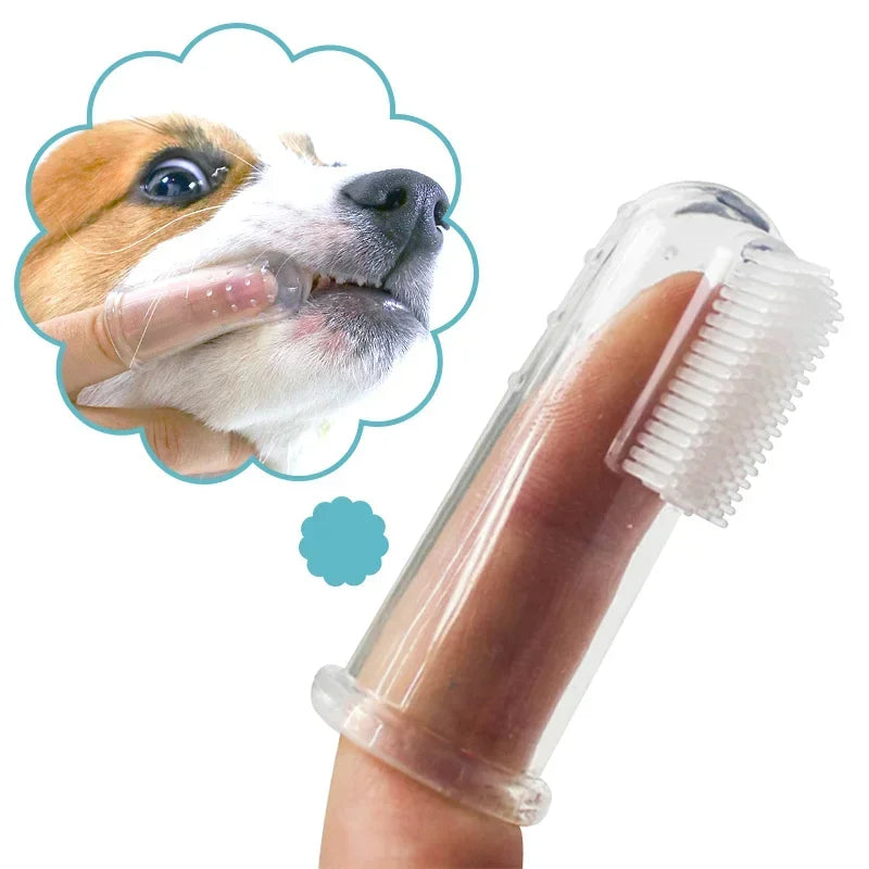 Escova de Dedo Ultra Macia para Pets