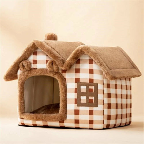 Casinha em Peluche com Teto Removível
