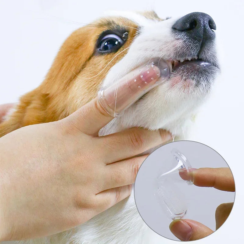 Escova de Dedo Ultra Macia para Pets