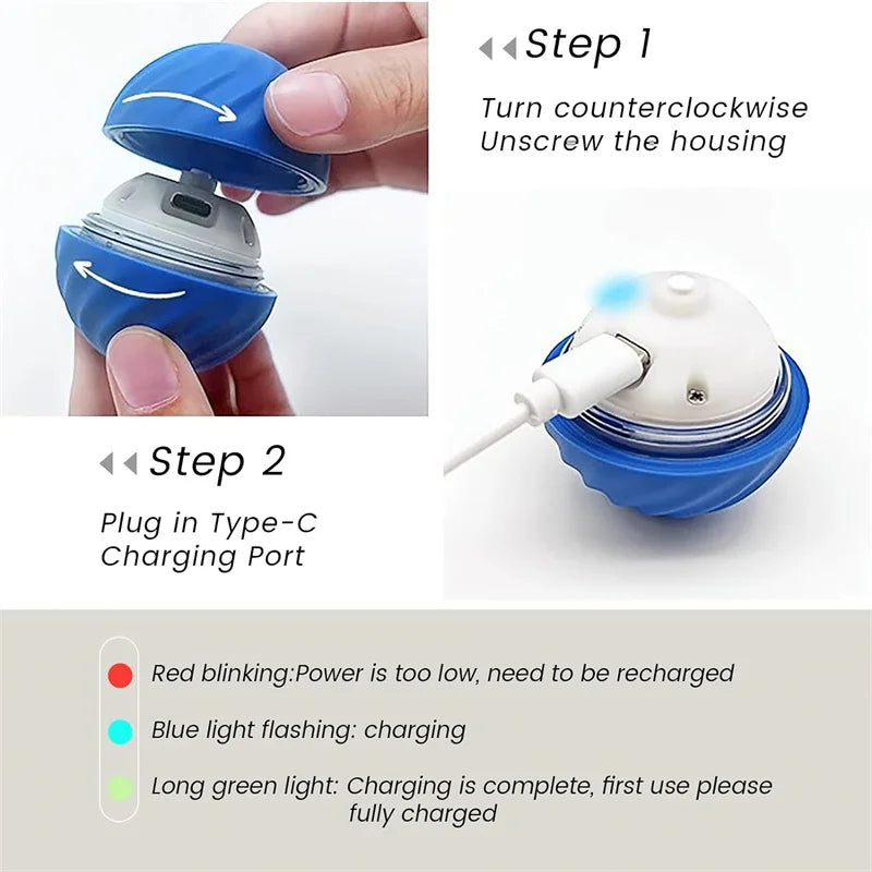 Bola Interactiva Eléctrica para Pets