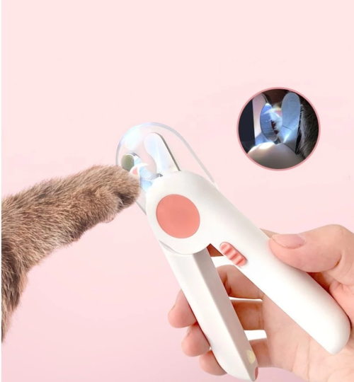 Corta-Unhas com LED para Pets